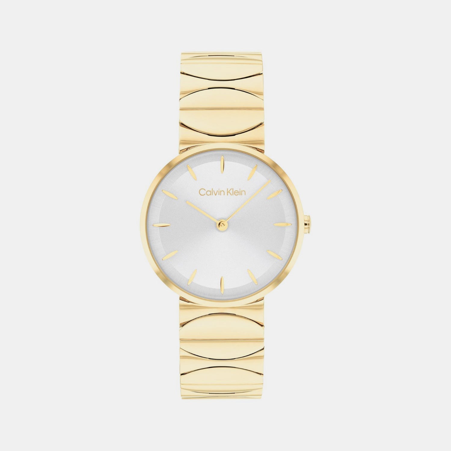 Calvin Klein Ck Enchant Women Quartz Silver Dial Analog Stainless Steel Watch 25100043