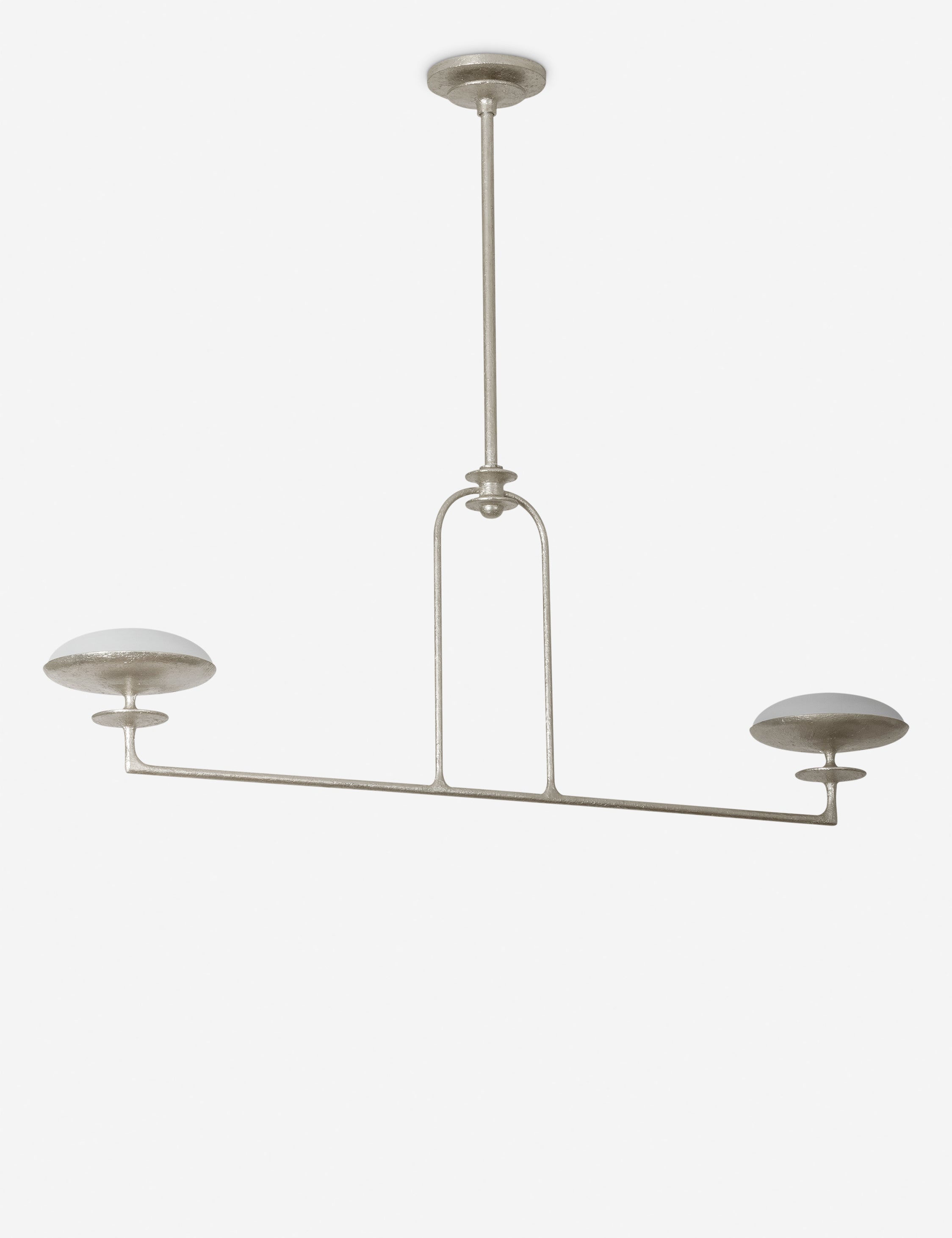 Lulu and Georgia Beatrix Linear Chandelier – Silver Leaf