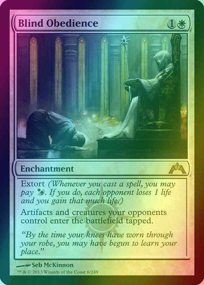 Blind obedience 6 – Magic Blind Obedience [6] [Gatecrash] [Foil]