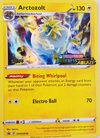 Staff promo swshp-swsh036 – Pokémon Arctozolt - SWSH036 - Staff Promo [swshp-SWSH036] [Holo]