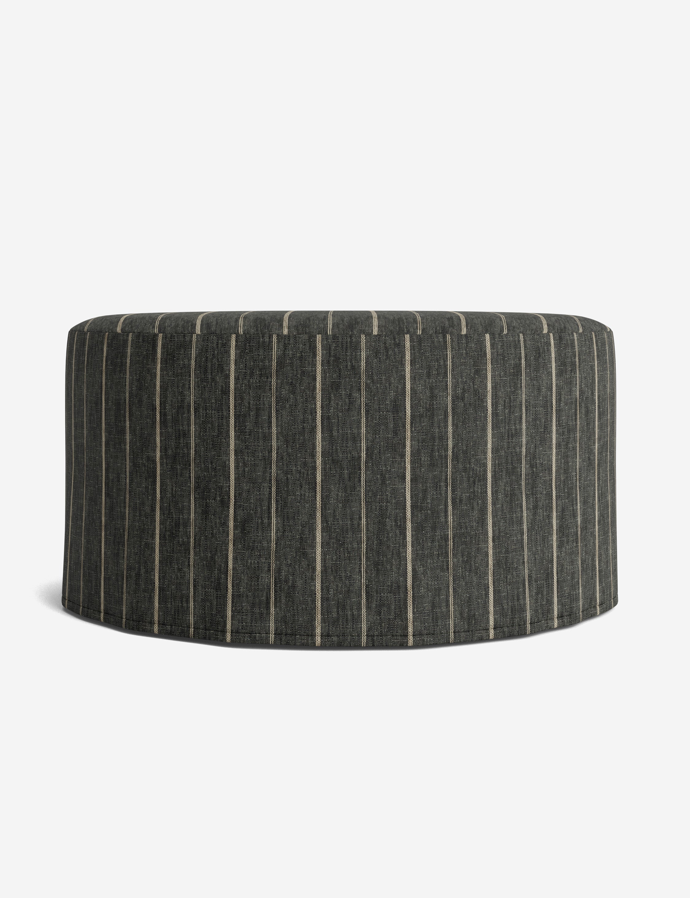 Lulu and Georgia Portola Slipcover Round Ottoman - view 63