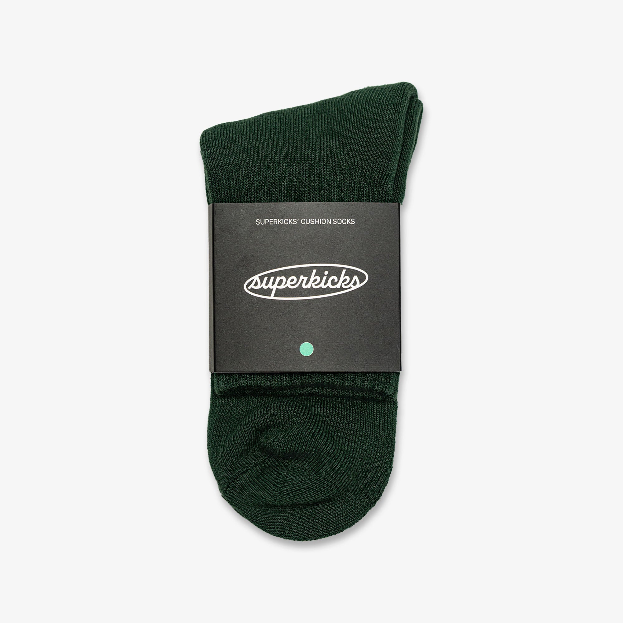Superkicks | CREW SOCKS { GREEN - view 2