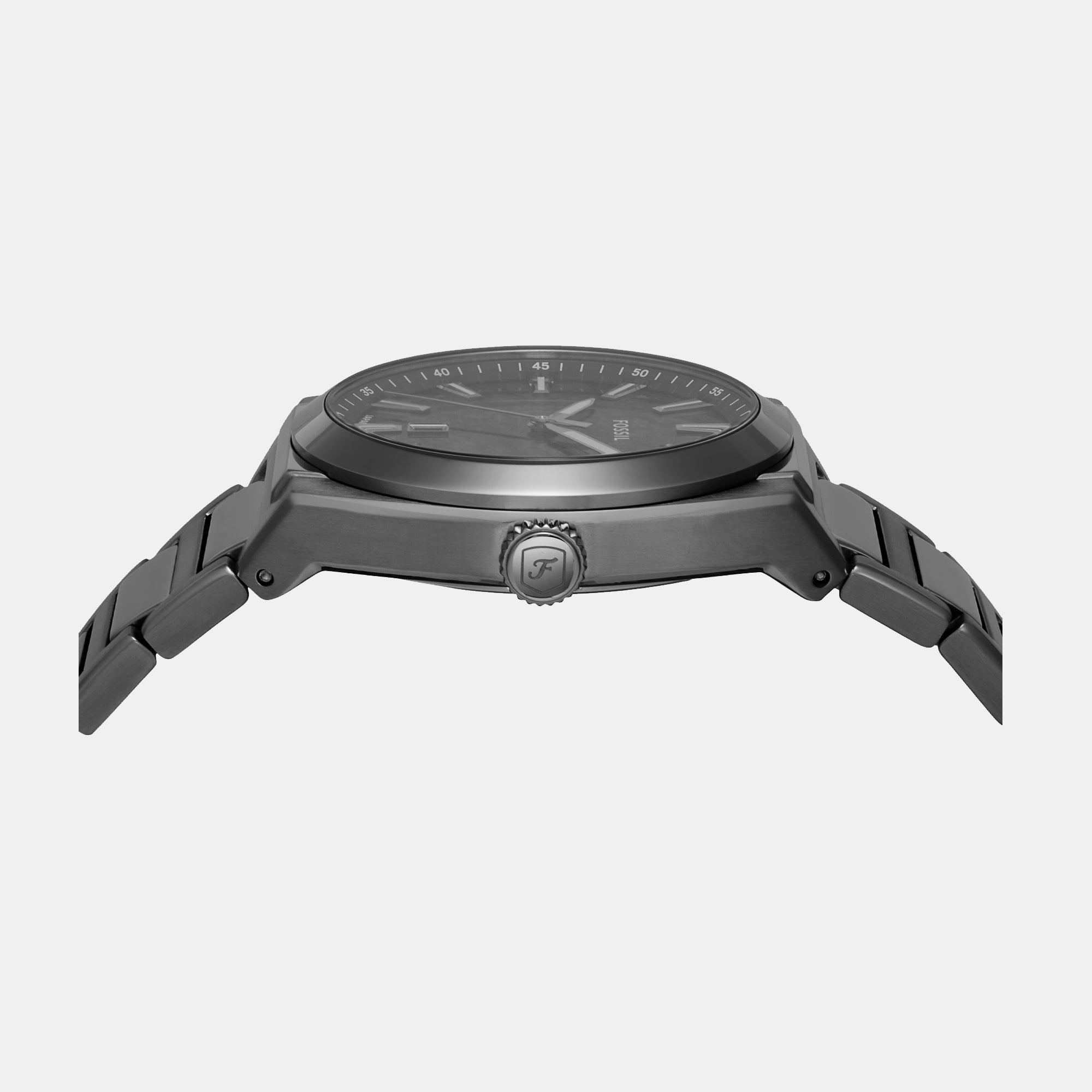 Fossil Everett Men Quartz Black Dial Analog Stainless Steel Watch FS6075 - view 2