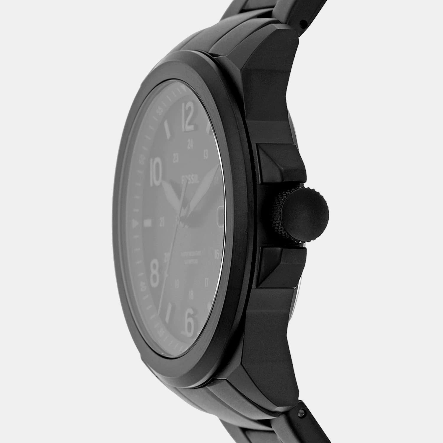 Fossil Bronson Men Quartz Black Dial Analog Stainless Steel Watch FS5940 - view 2