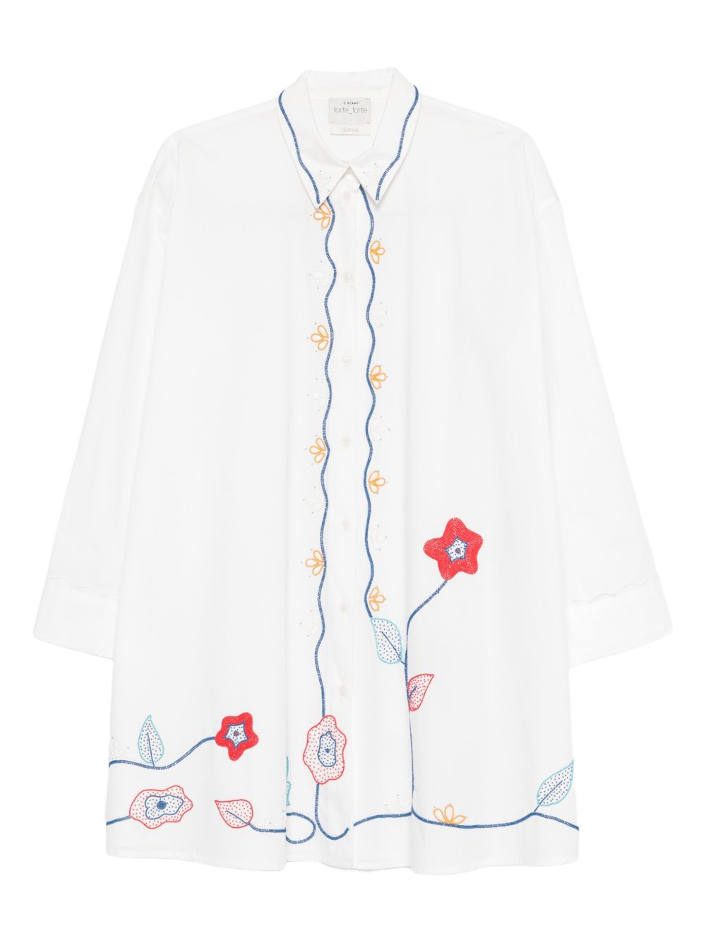 Forte Forte Embroidered cotton shirt – 100% Cotton