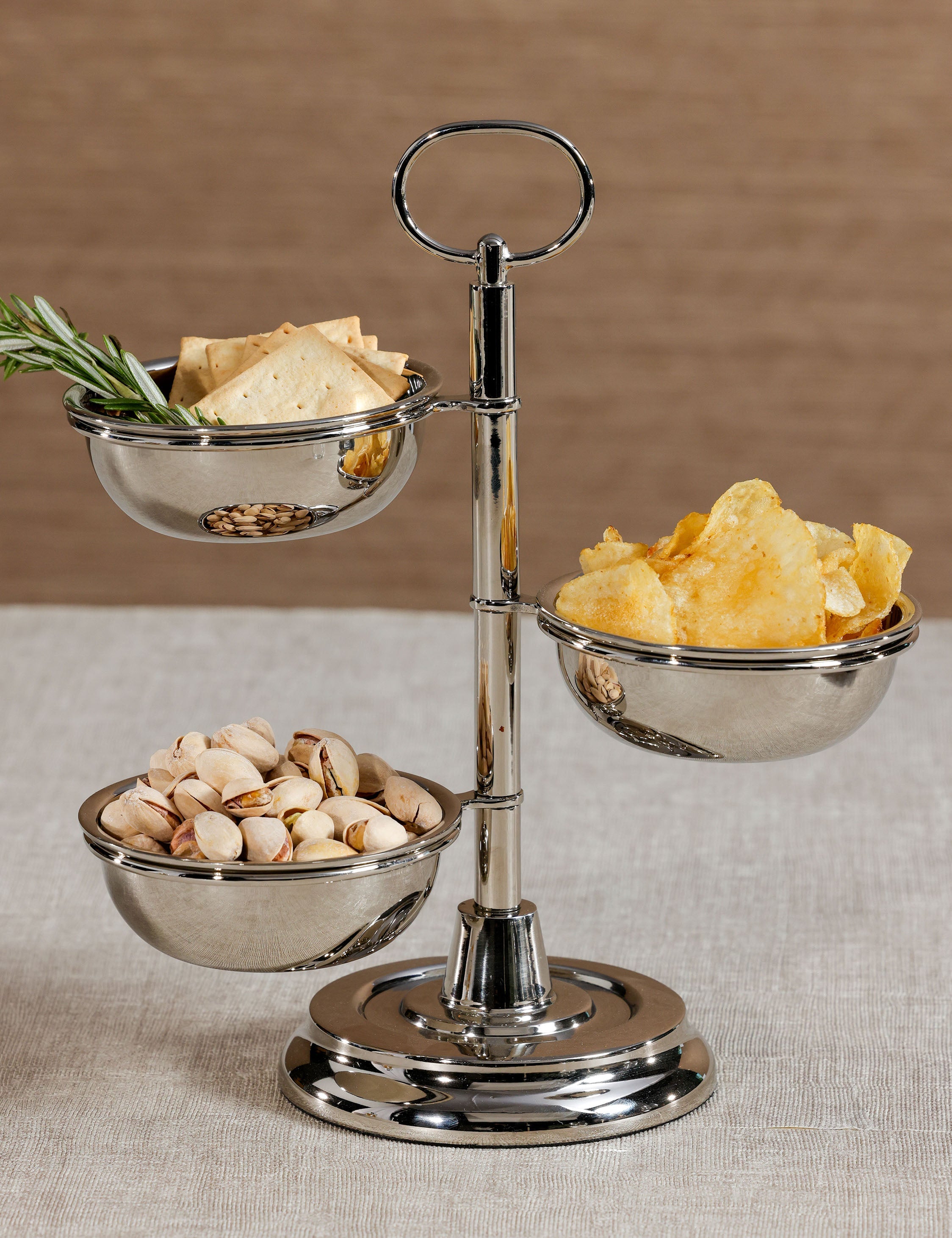 Lulu and Georgia Bosley Condiment Set – Polished Nickel - view 2