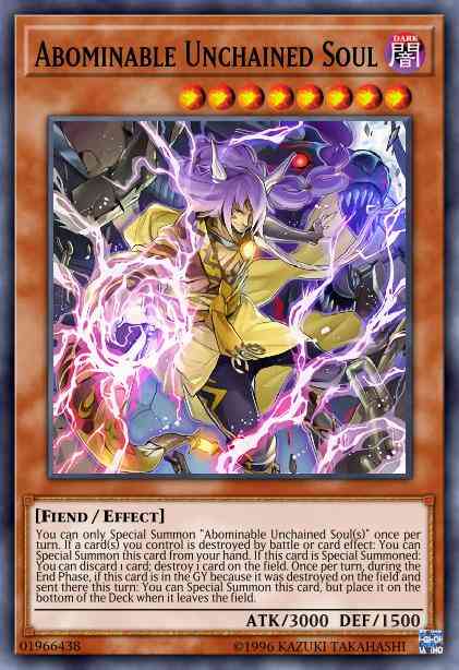 Yu-Gi-Oh! Abominable Unchained Soul - IGAS-EN019 - Super Rare - 1st Edition