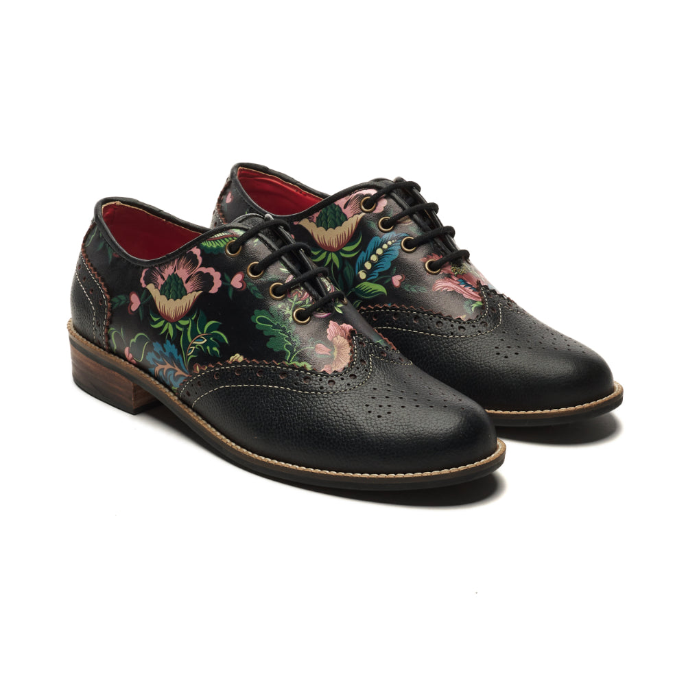Banjaaran Studio Bageecha Brogues Women – Coal