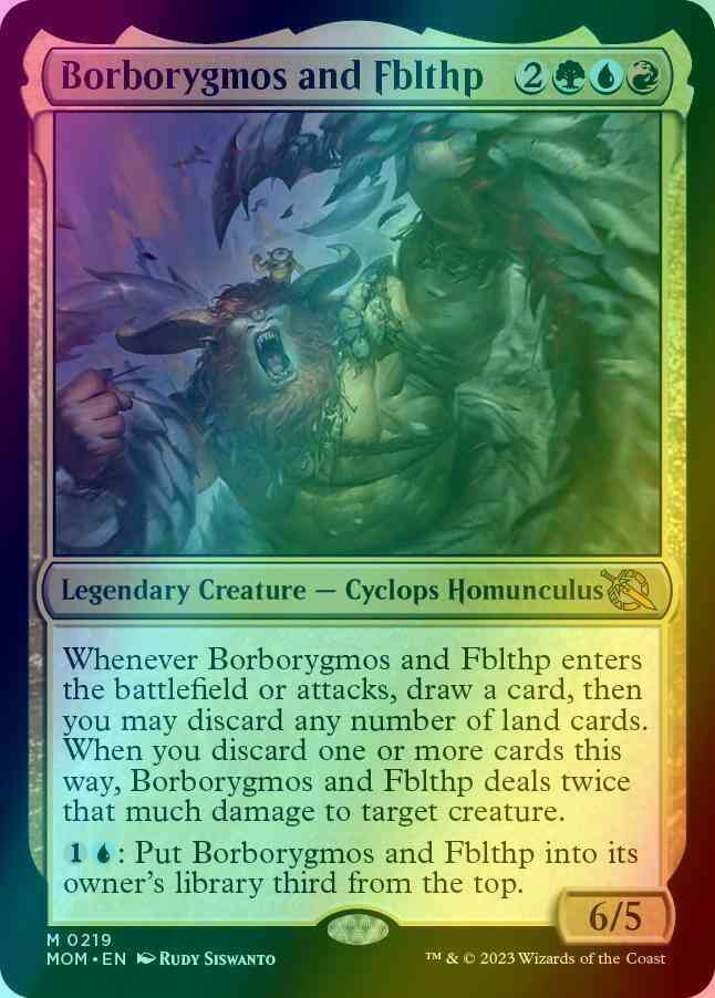Magic Borborygmos and Fblthp [219] [March of the Machine] [Foil]