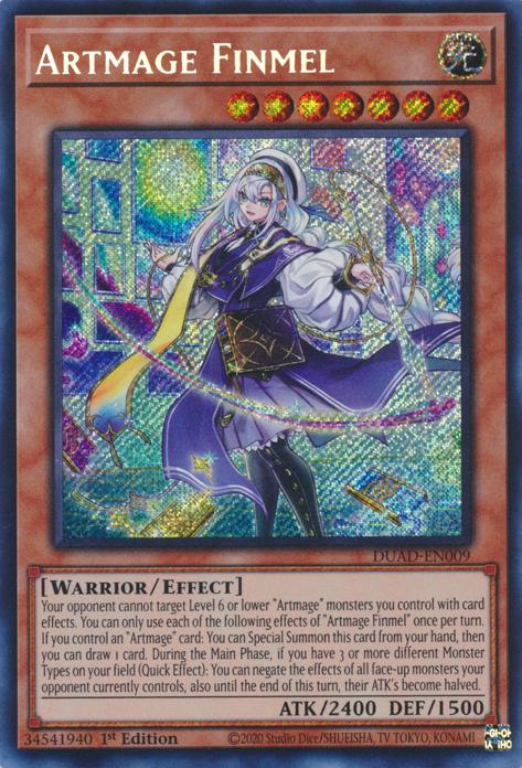 Yu-Gi-Oh! Artmage Finmel - DUAD-EN009 - Secret Rare - 1st Edition