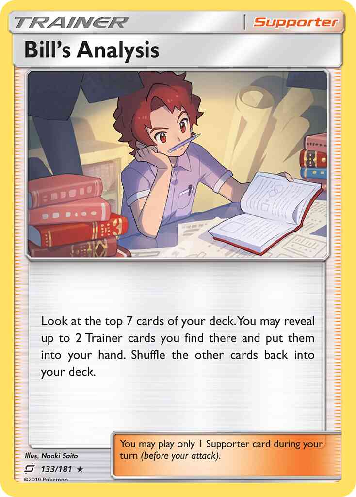 Rare holo sm9-133 – Pokémon Bill's Analysis - 133/181 - Rare Holo [sm9-133] [Reverse Holo]