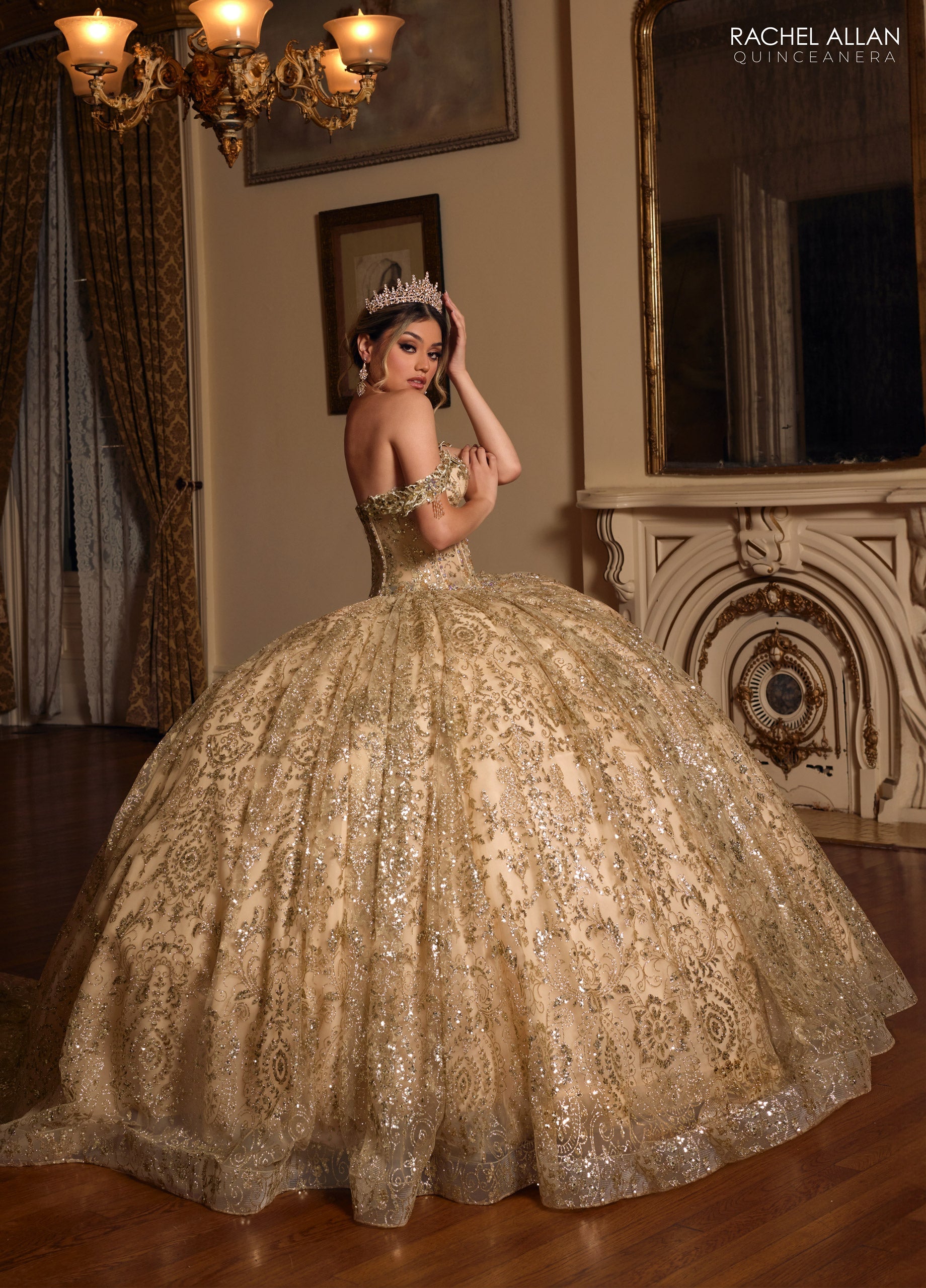 Mary's Bridal Off Shoulder Quinceanera Dress by Rachel Allan RQ2212