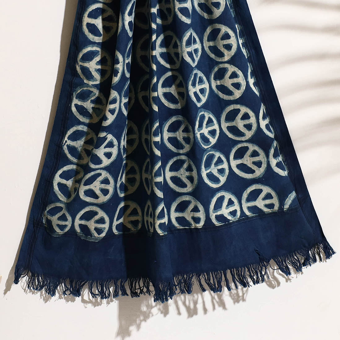 BINDAAS UNLIMITED Blue - Bindaas Block Printed Handloom Cotton Towel - view 2