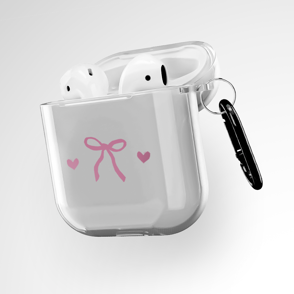 Cover It Up Hearts and Bow Clear Airpods 2nd Gen Case Covers - view 3