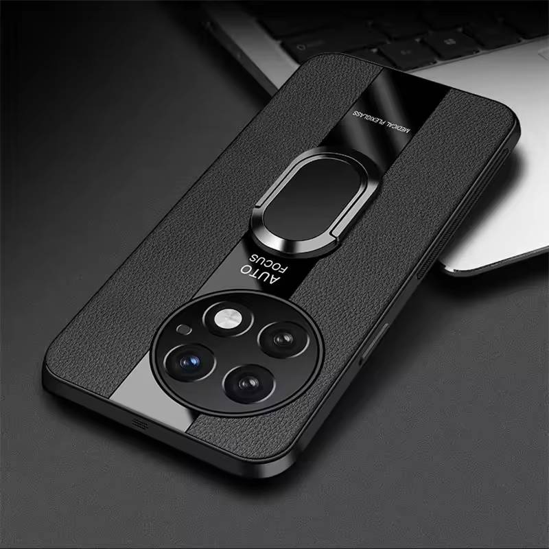 Plexiglass Luxury Leather Ring Case - OnePlus - view 2