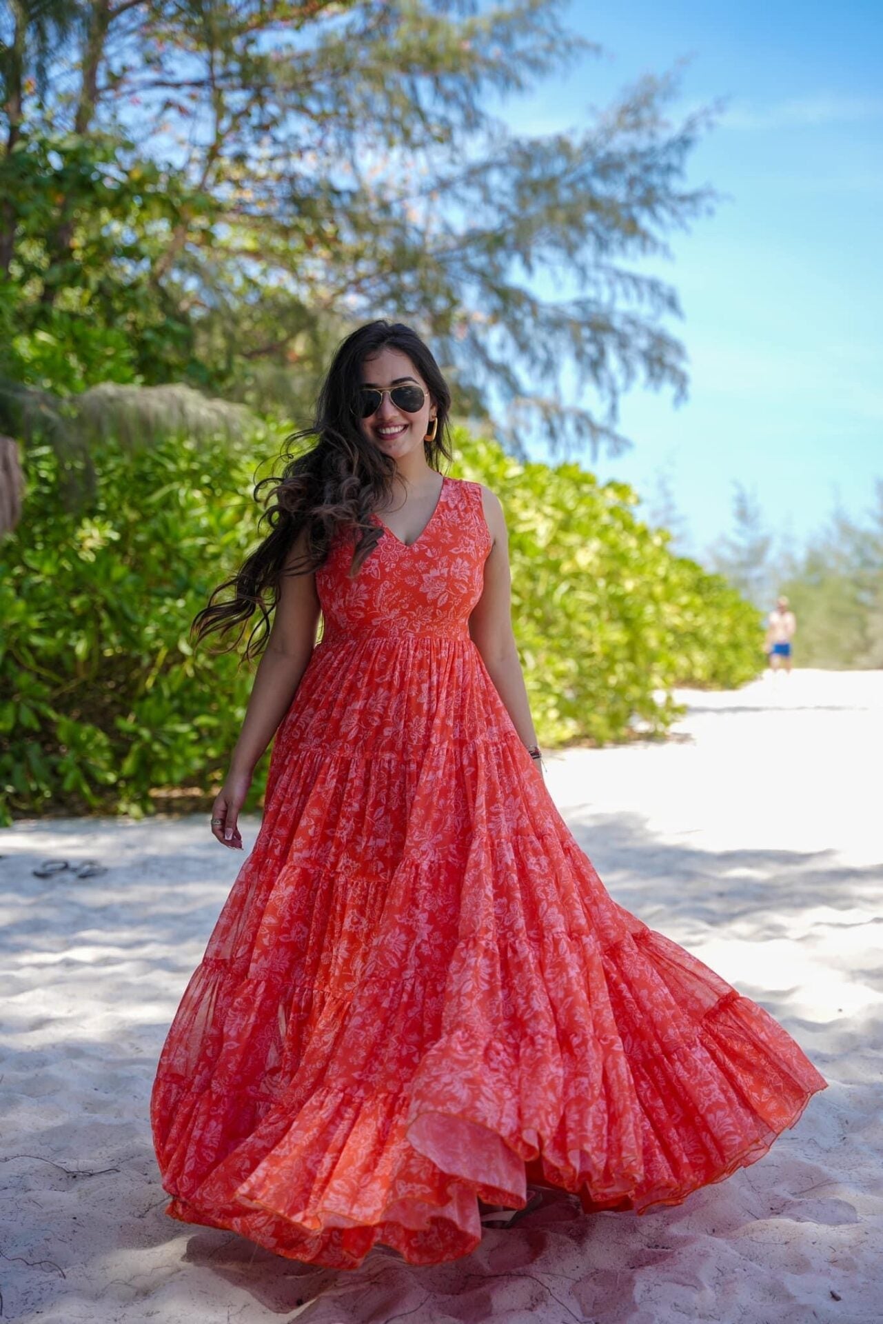 Idaho-o Vibrant Petal Maxi