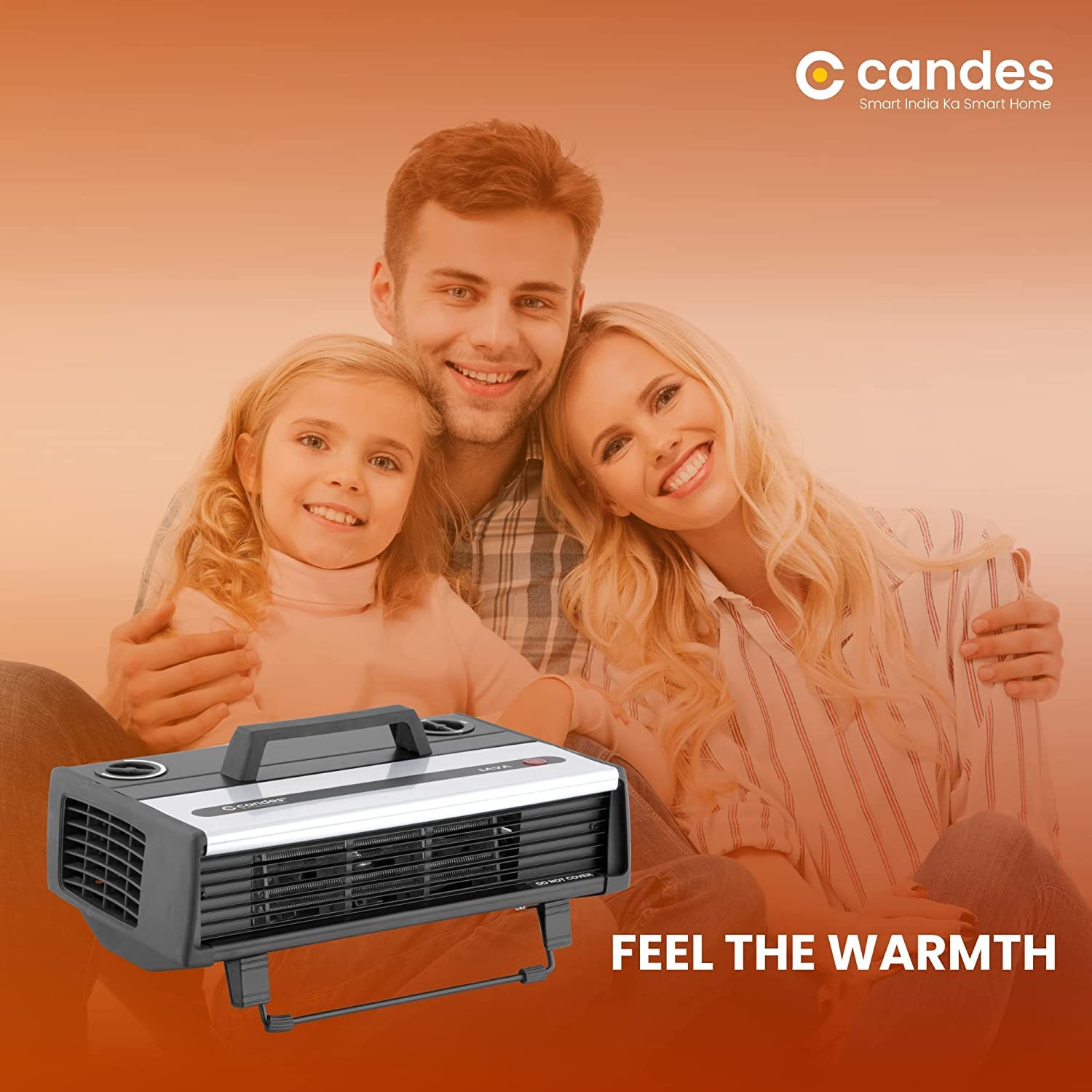 Candes Lava 2000W All in One Silent Blower Fan Room Heater (Black) - view 2