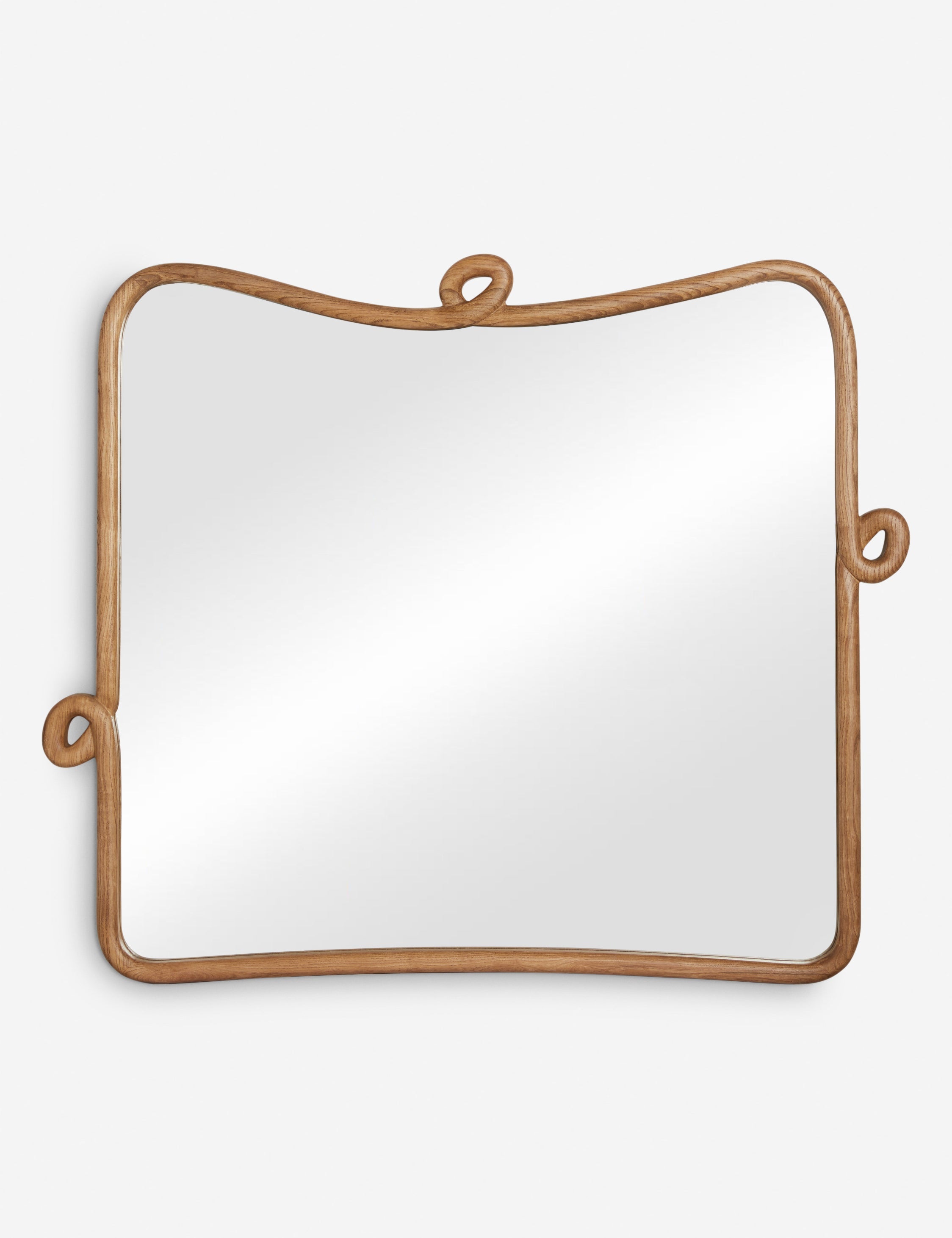 Lulu and Georgia Looped Wood Mantel Mirror by Sarah Sherman Samuel