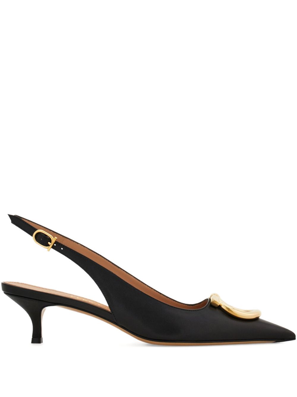 Ferragamo With Heel BLACK – Upper: 100% Goat