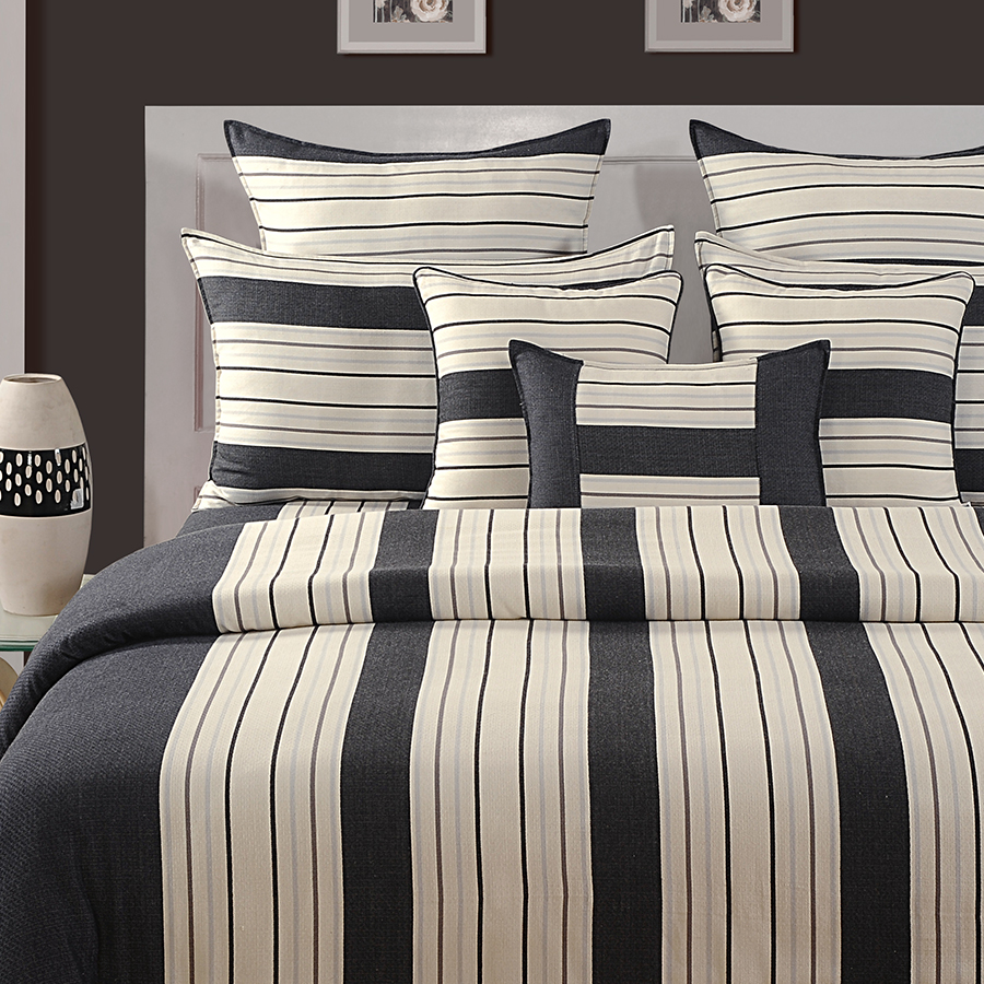Swayam India Classy Black Magical Linea Bed Sheet -1602 - view 3