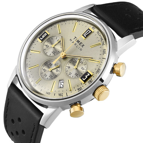 Timex Marlin Beige Round Dial Analog Men's Watch 42mm TWEG26705 - view 2