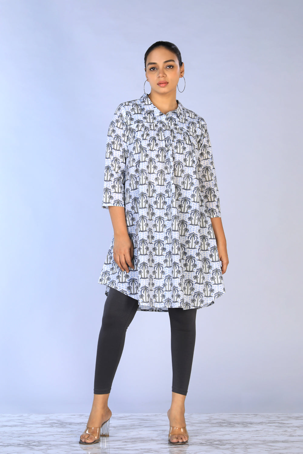 Kalanjali Ethnics Handblock Printed gathered long shirt - view 4