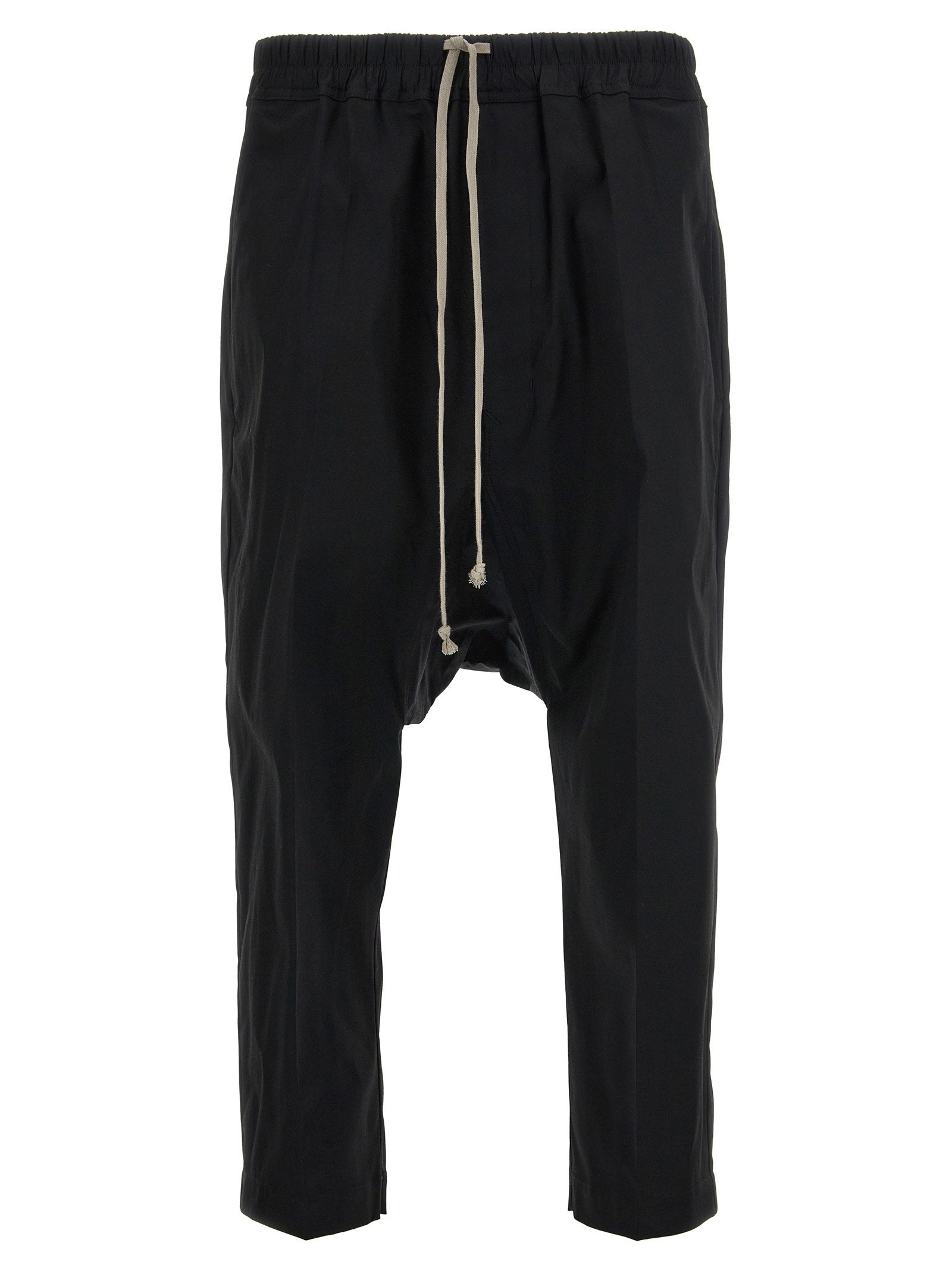 Rick Owens Drawstring Cropped Pants – 97% cotton, 3% elastane