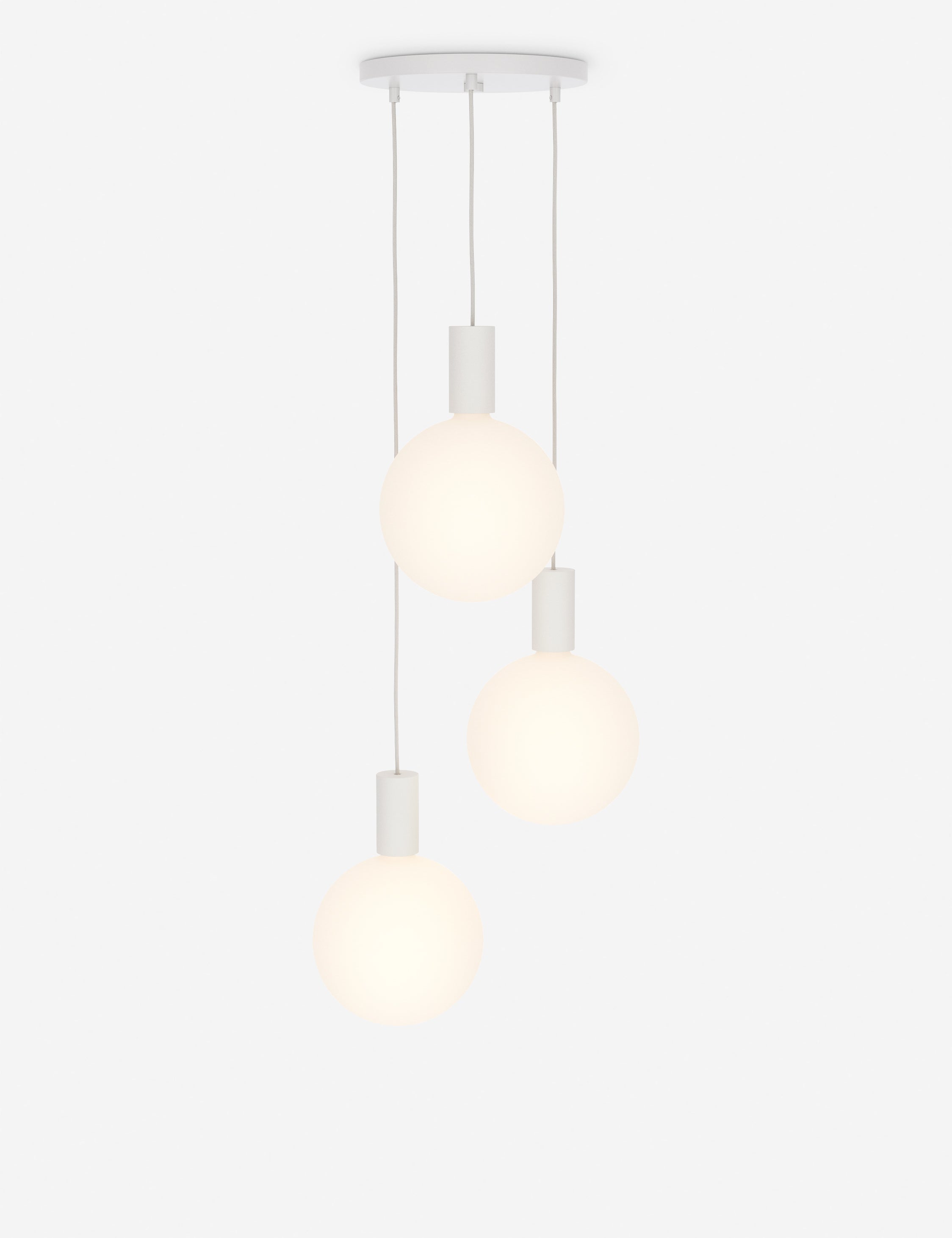 Lulu and Georgia Alumina Triple Pendant Light by Tala