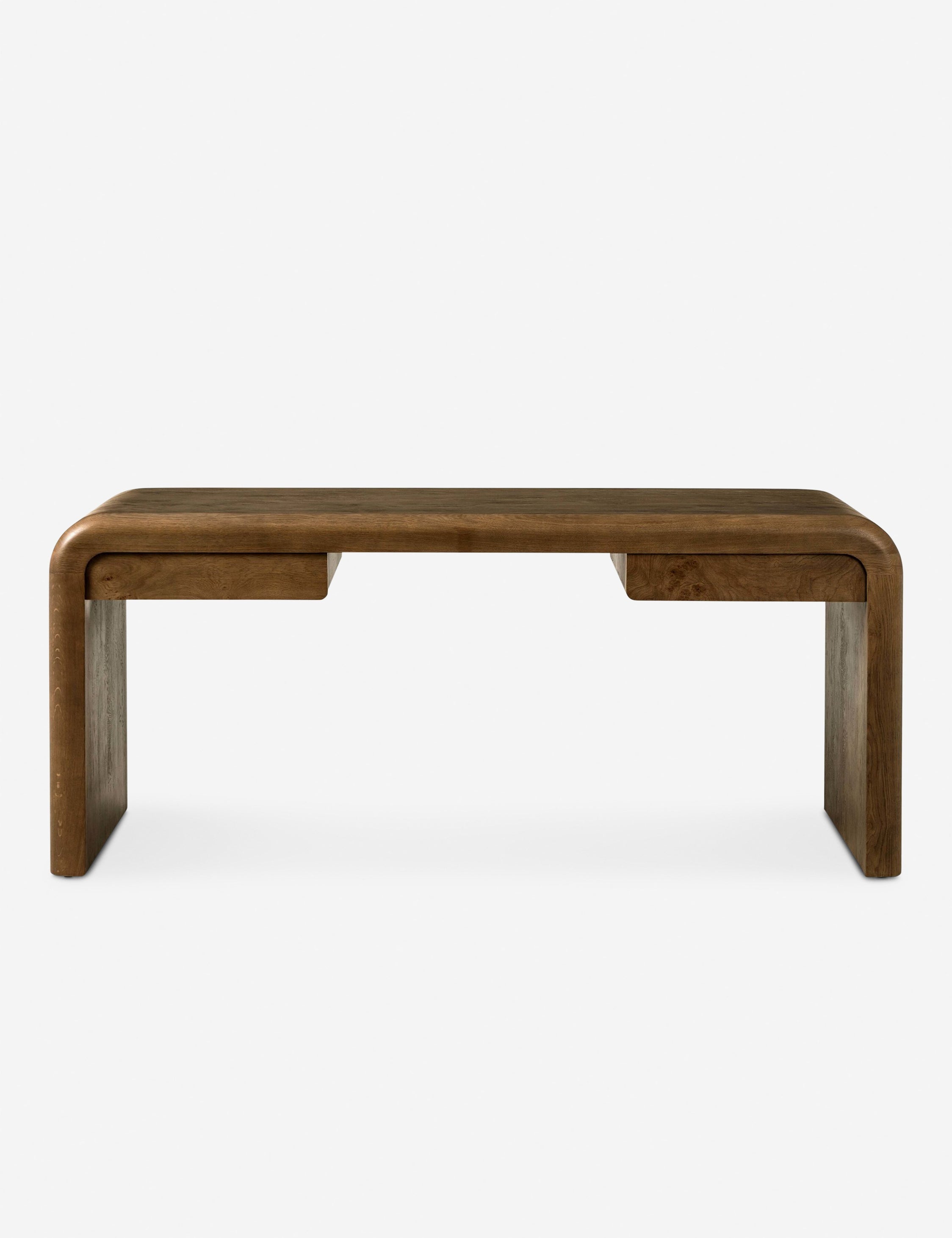Lulu and Georgia Kristoffer Desk – Natural Burl