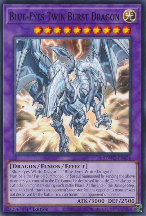 Yu-Gi-Oh! Blue-Eyes Twin Burst Dragon - SDWD-EN036 - Common - 1st Edition