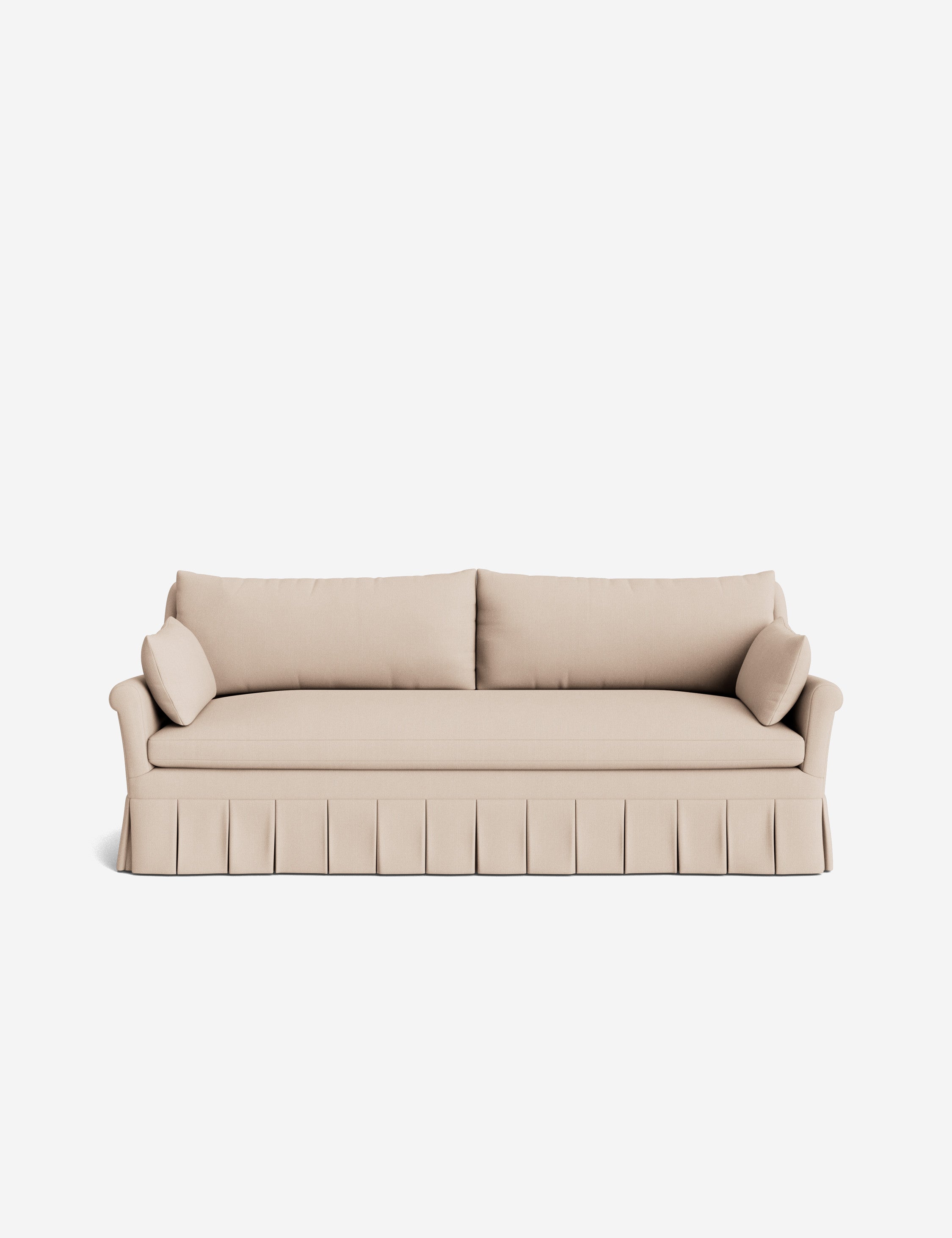Lulu and Georgia Portola Rolled Arm Pleated Sofa - view 116