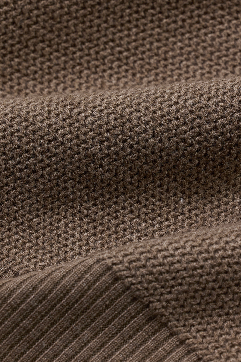 SNITCH Brown Knitted Polo Sweater - view 9