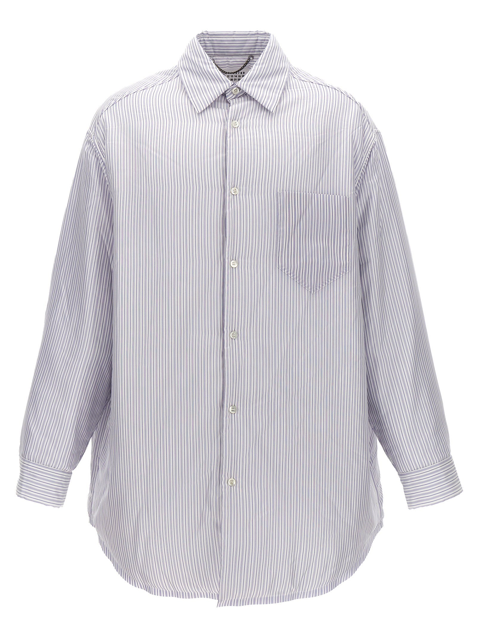 Maison Margiela Striped Shirt Jacket – 100% cupro