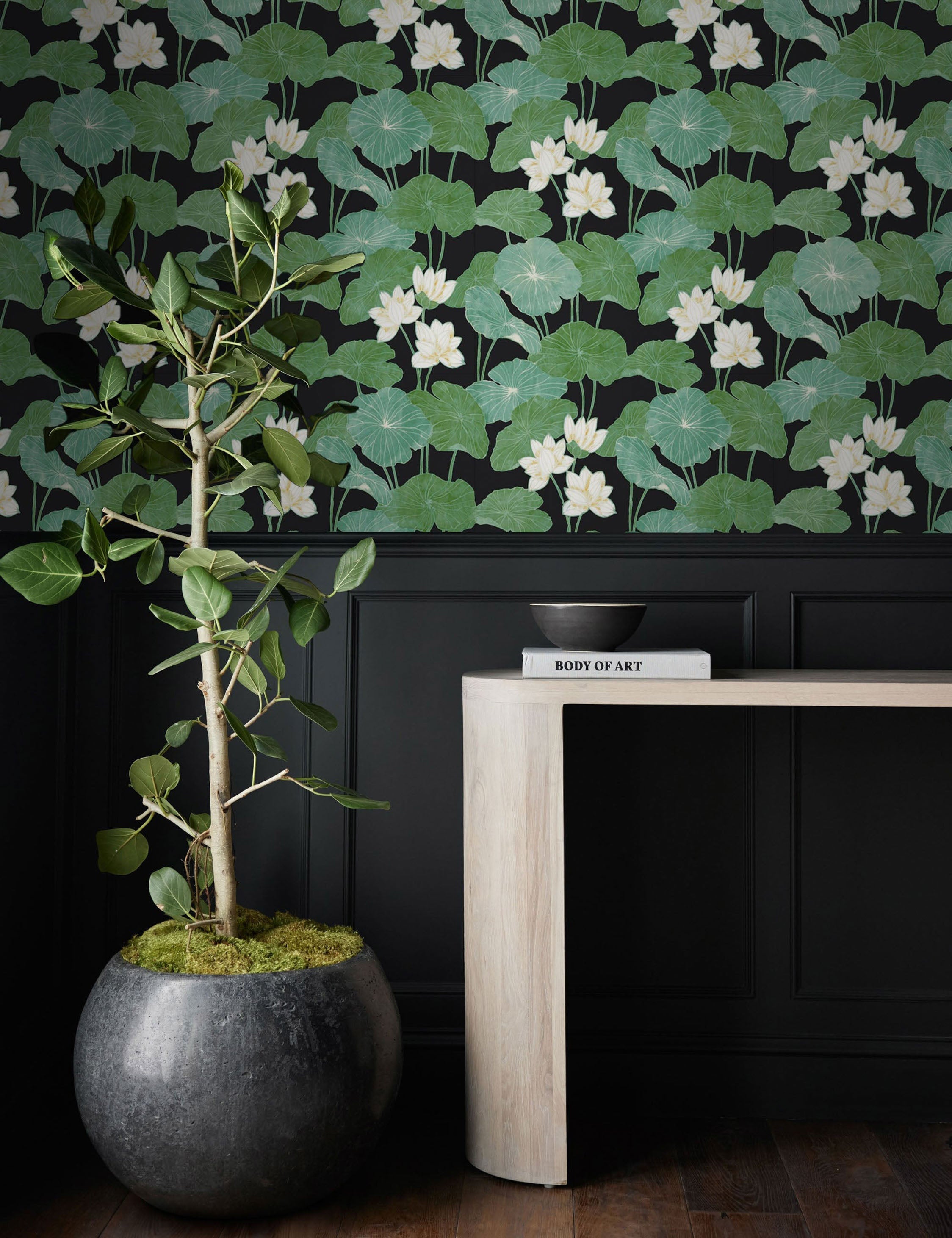 Lulu and Georgia Lily Pad Peel + Stick Wallpaper - view 4