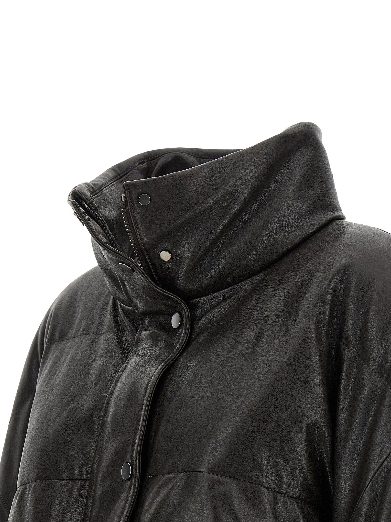Brunello Cucinelli Padded Leather Jacket - view 5