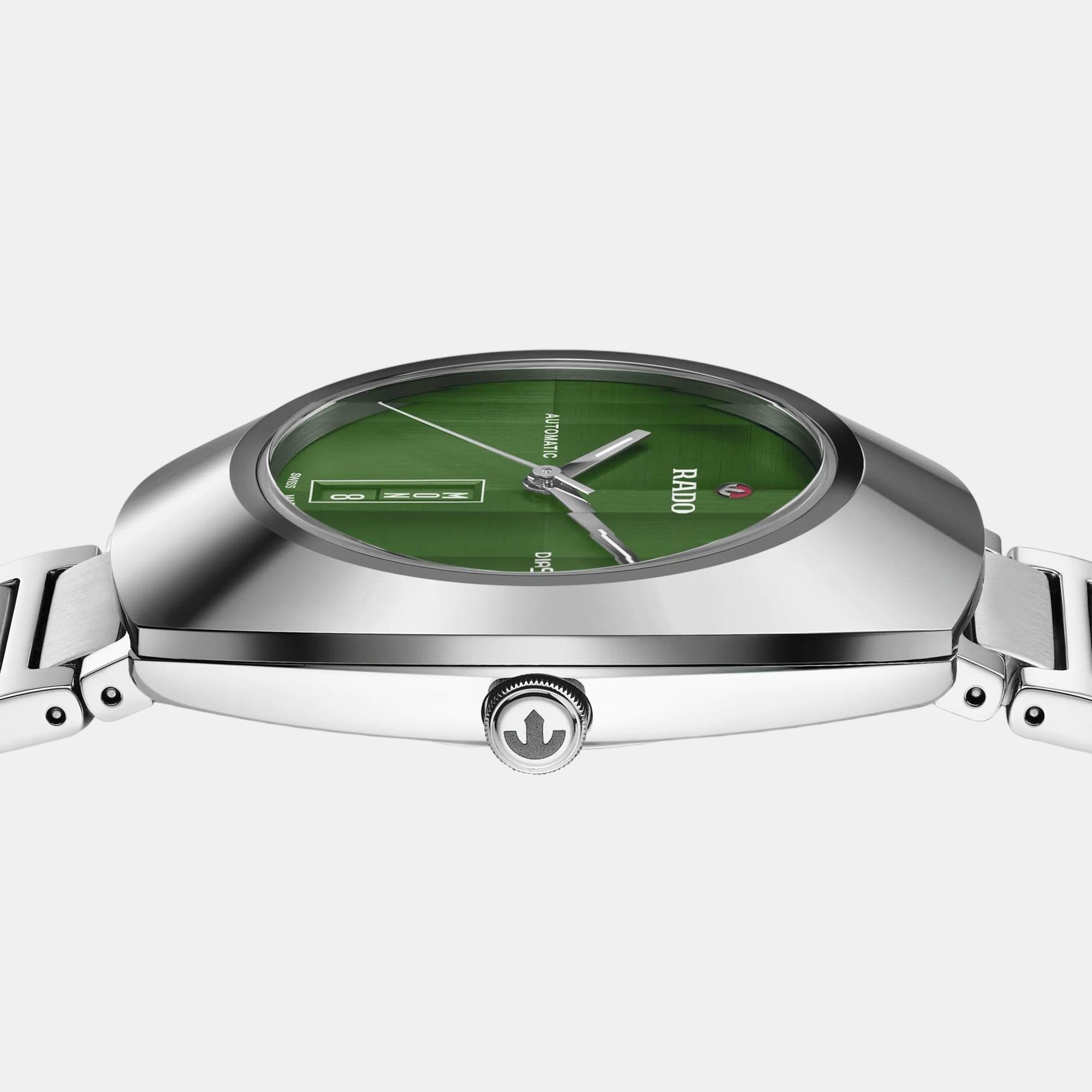 Rado Diastar Unisex Automatic Green Dial Analog Stainless Steel Watch R12160303 - view 2