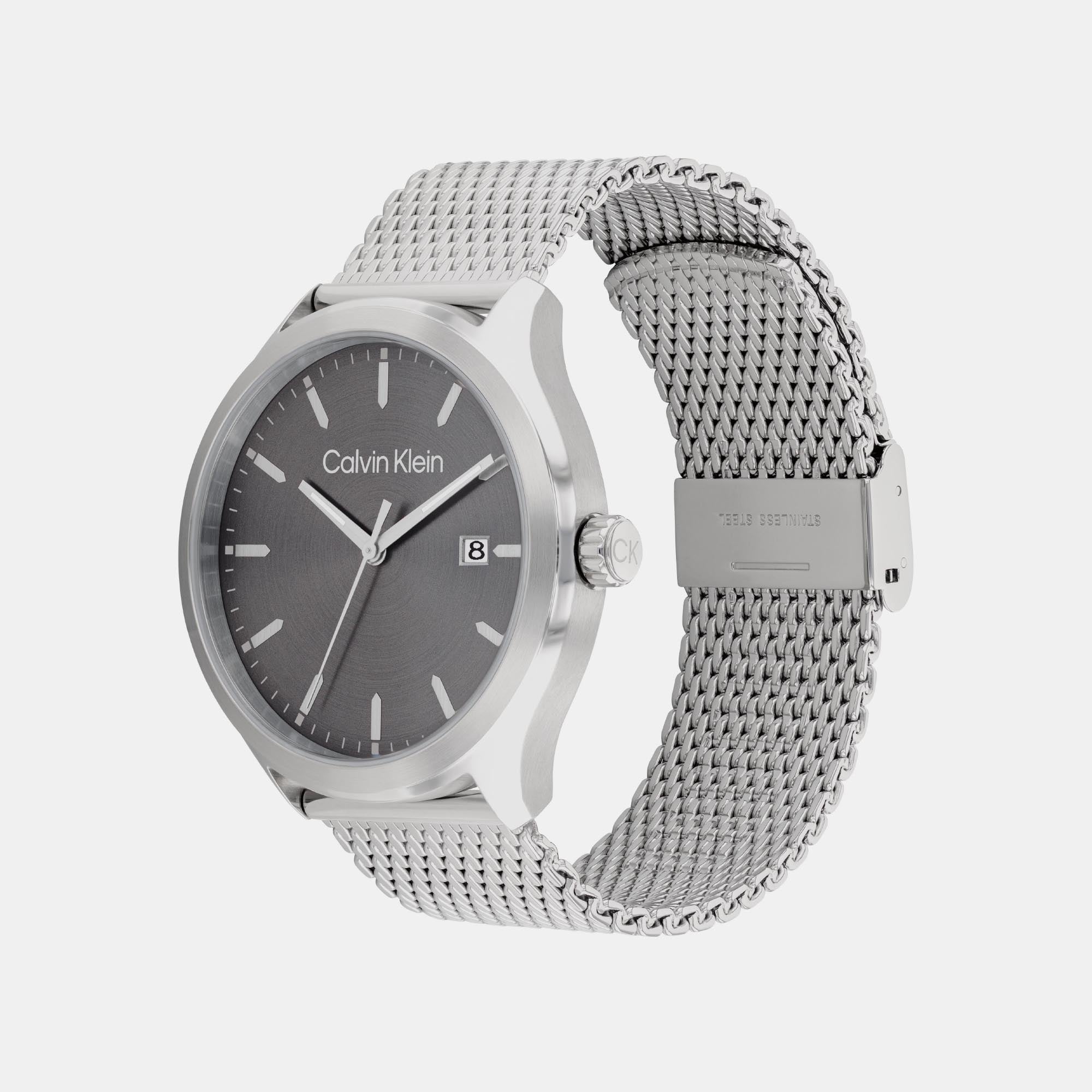 Calvin Klein Define Men Quartz Grey Dial Analog Mesh Watch 25200352 - view 3