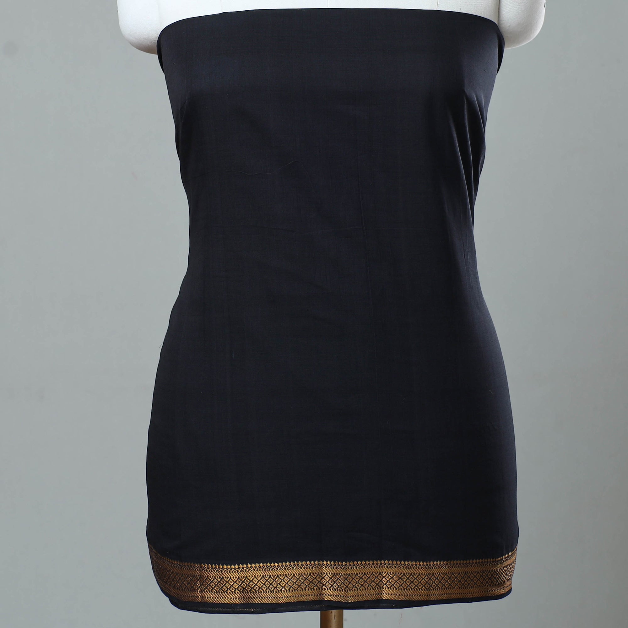 SOUTH KARGHA Black - 3pc Handloom Cotton Mangalagiri Dress Material 29 - view 3