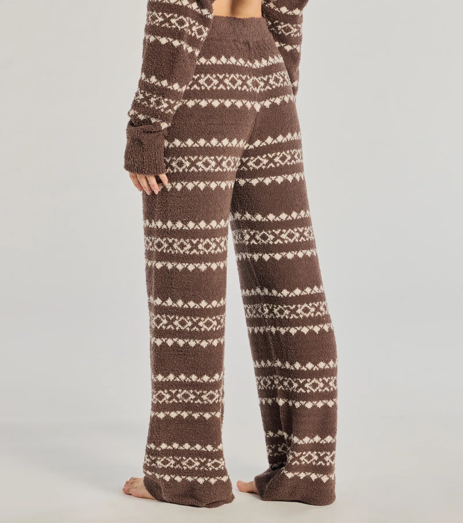 Windsor Cozy Wonderland Fair Isle Chenille Knit Pajama Joggers - view 2