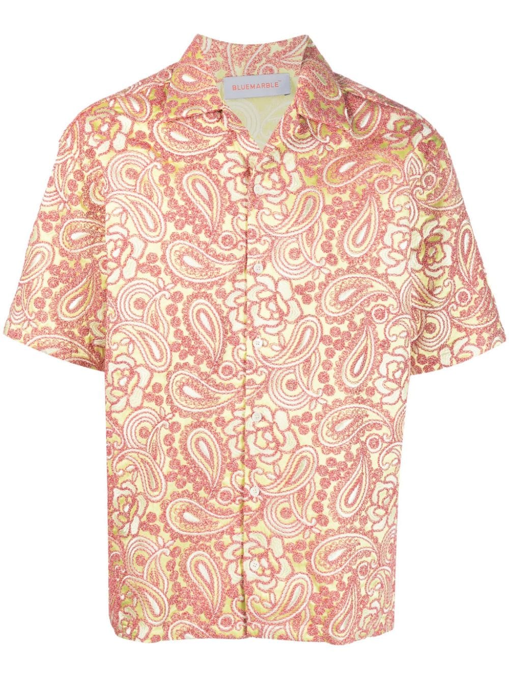 Bluemarble Short sleeve embroidered shirt – Polyester 100%