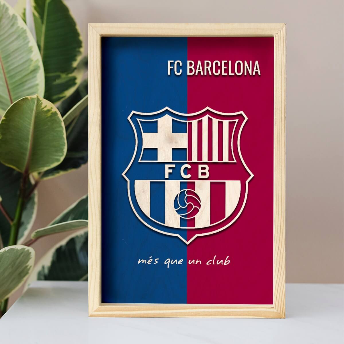 Bigsmall_cc FC Barcelona Wooden Wall Art