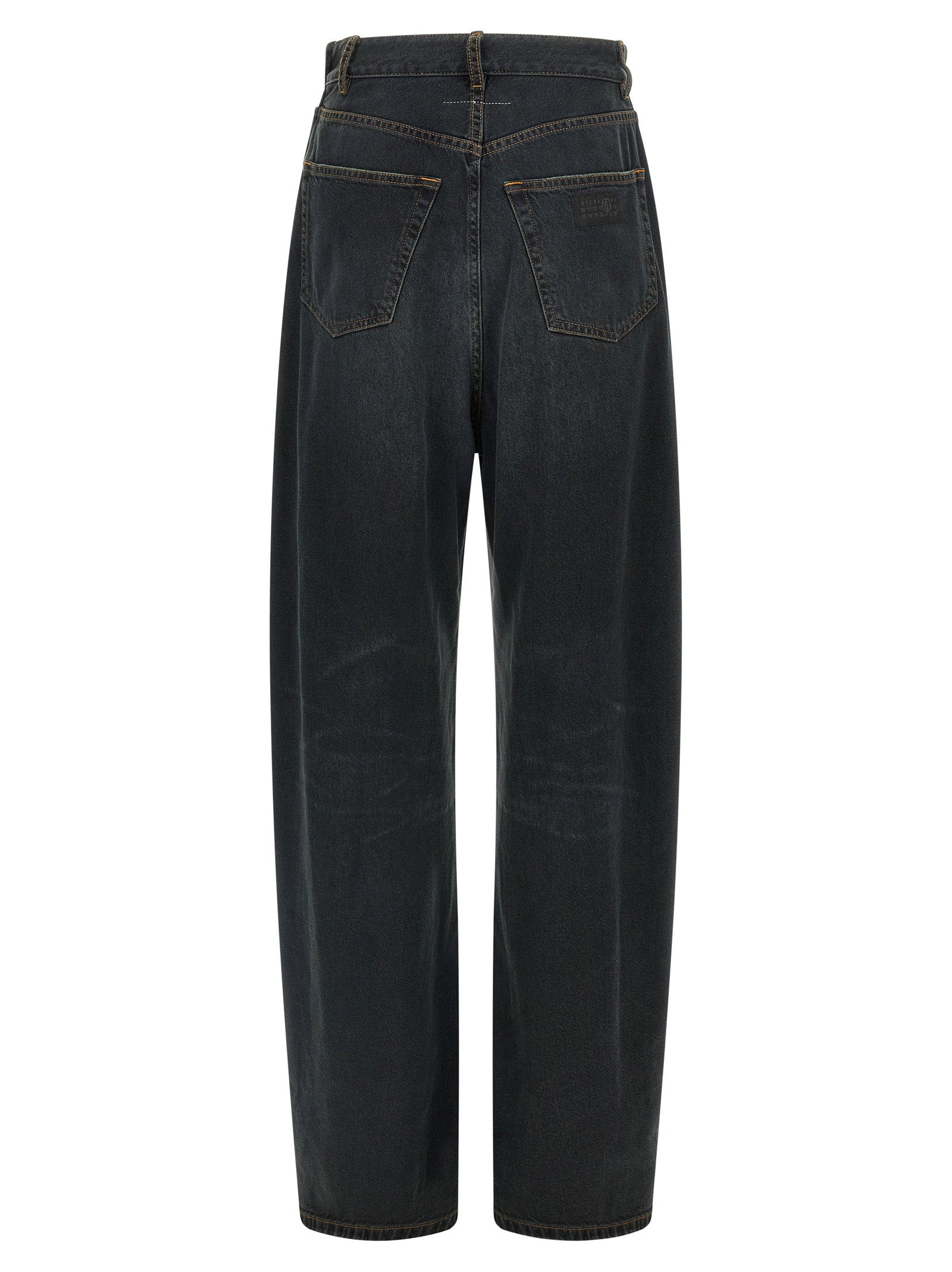 Mm6 Maison Margiela Asymmetrical Structure Jeans - view 2