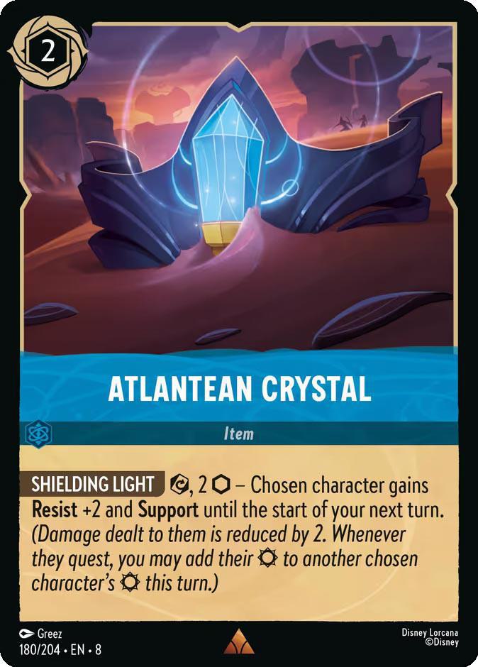 Lorcana Atlantean Crystal - 180/204 [Reign of Jafar] [Non-Foil]