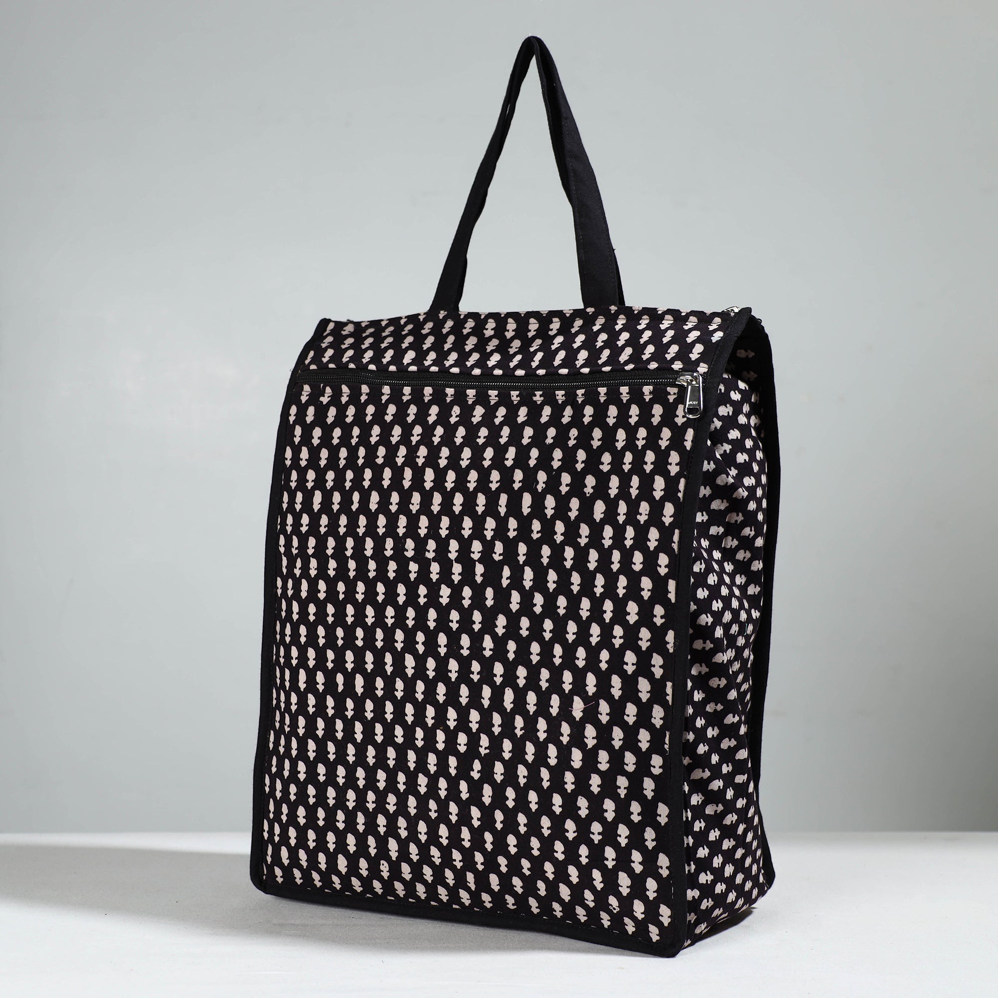 NOORI BAZAR Black - Handcrafted Cotton Shopping Bag 27 - view 2