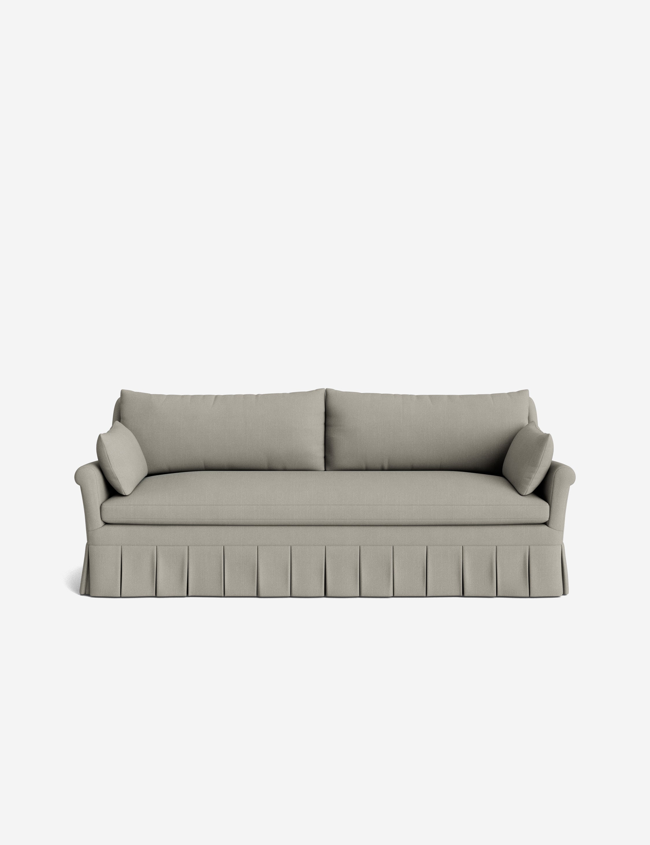 Lulu and Georgia Portola Rolled Arm Pleated Sofa - view 173