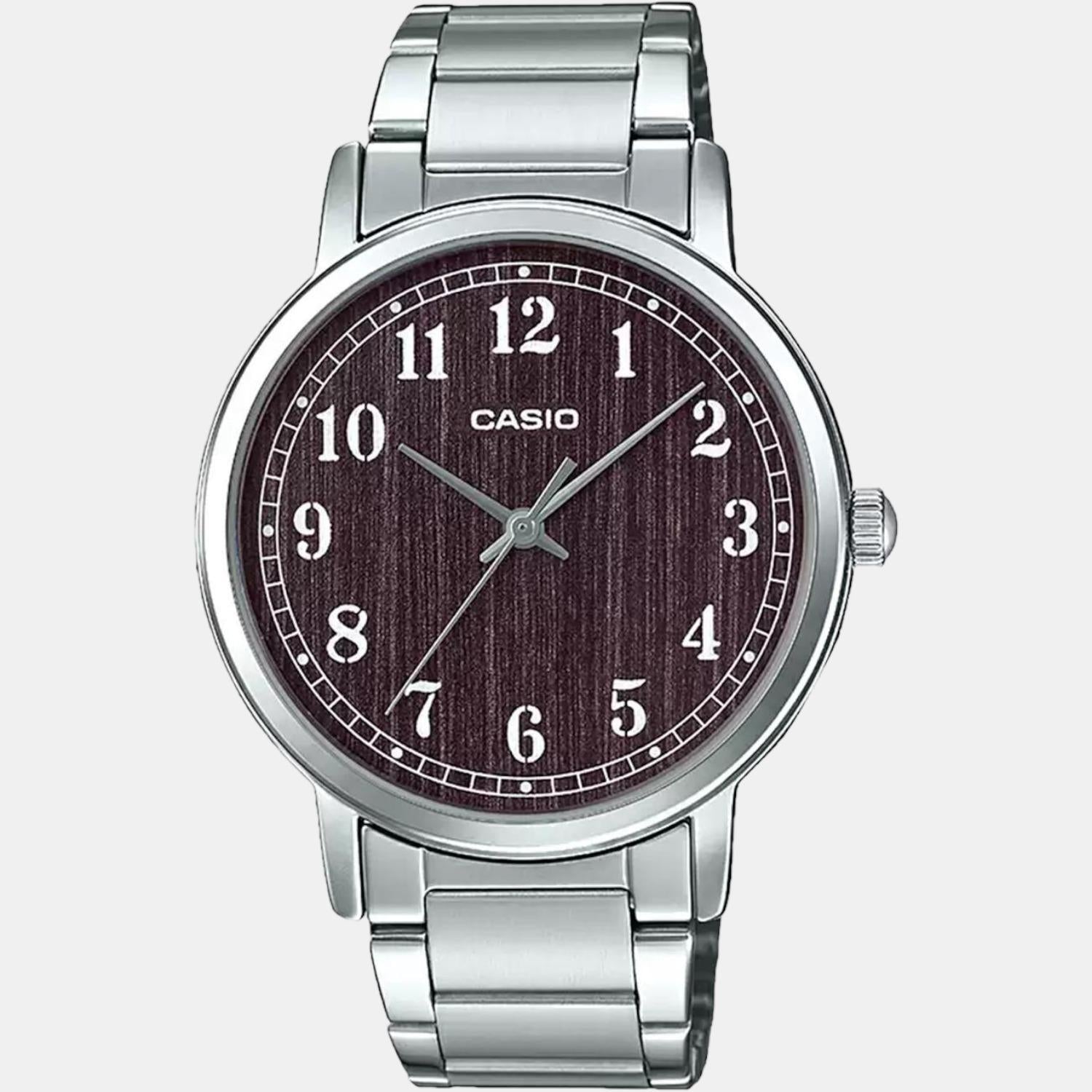 Casio Enticer Men Quartz Brown Dial Analog Stainless Steel Watch A1519 - view 2