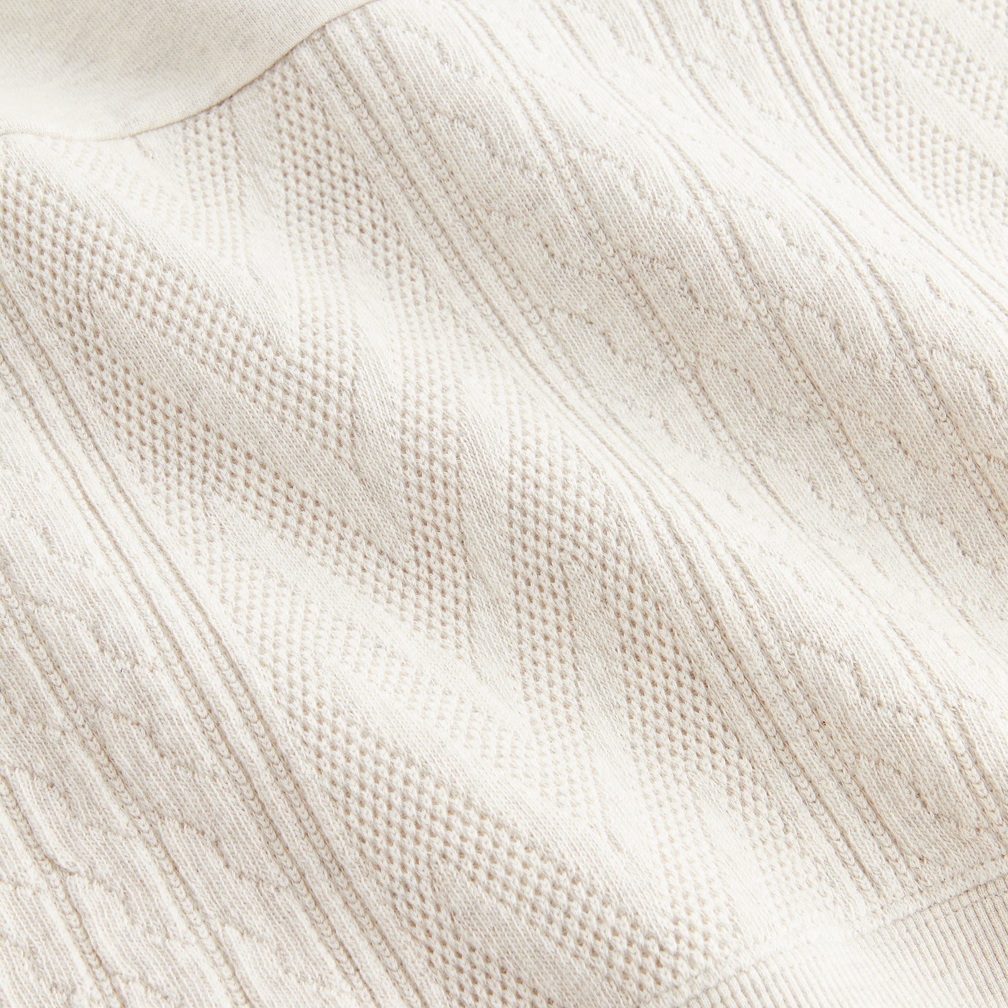 Kith Women Hunter Cable Panelled Quarter Zip - Sandy Heather - view 6