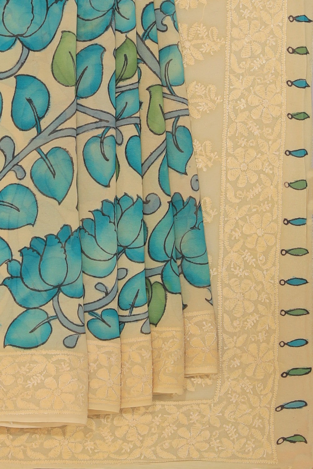 Kalanjali Georgette Kalamkari Saree – Women's