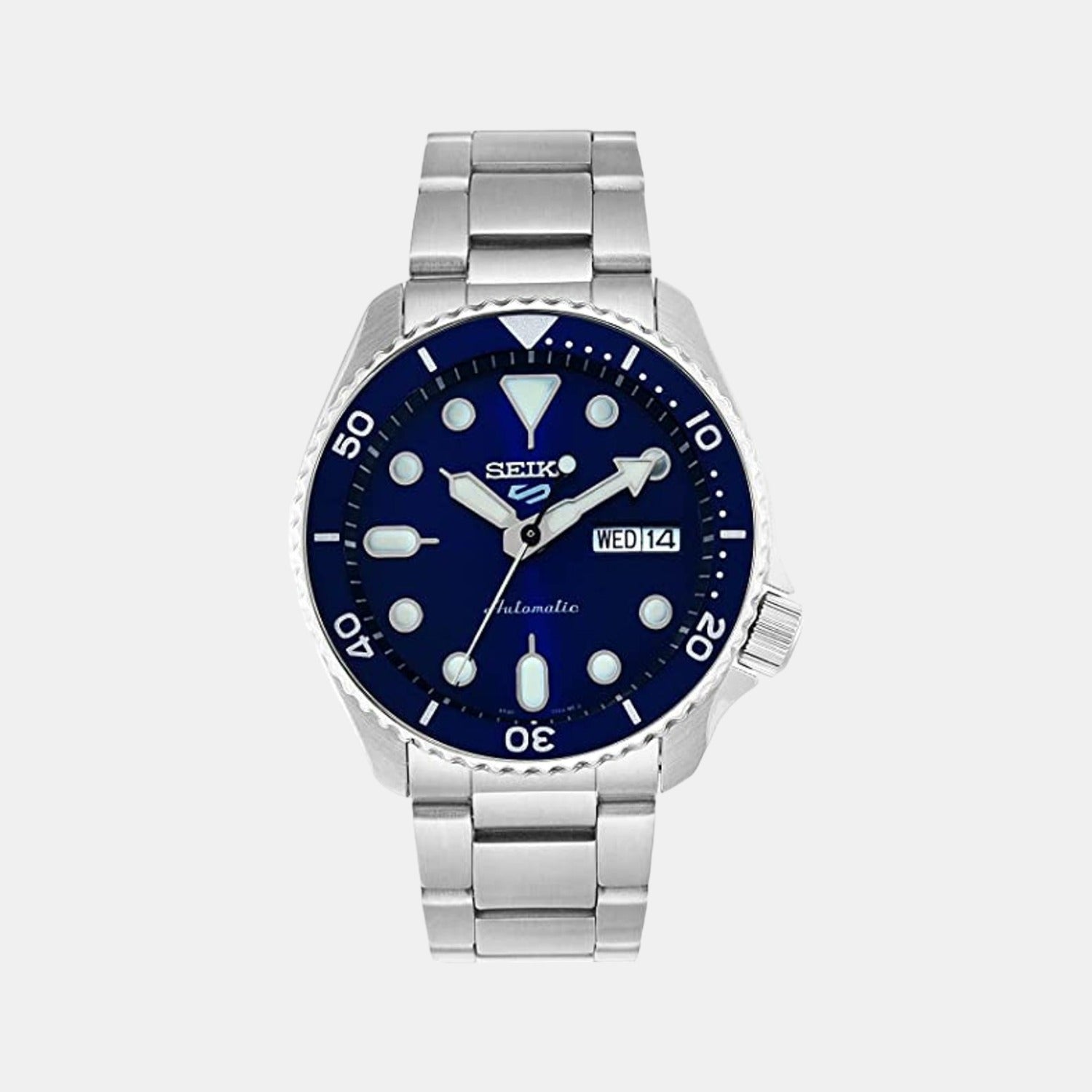 Seiko 5 Sports Men Automatic Blue Dial Analog Stainless Steel Watch SRPD51K1