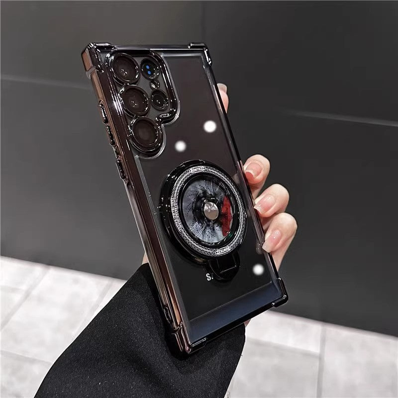 Million Cases Galaxy S25 Series Electroplated Rotating Gyro Magnetic Case